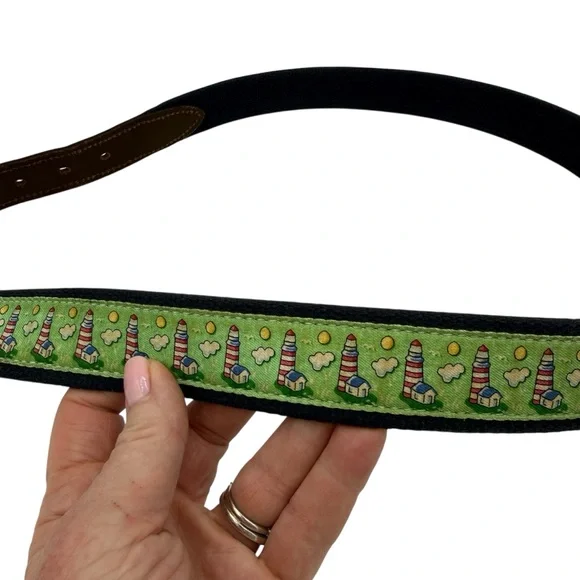 Vineyard Vines Lighthouse Belt 38 Green - Picture 5 of 15
